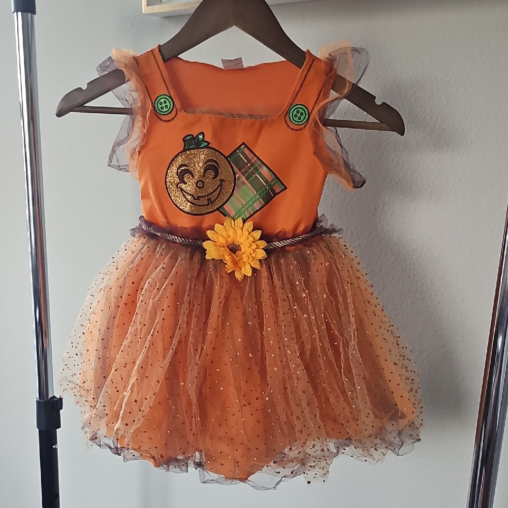 Orange Pumpkin Tutu Dress for Kids